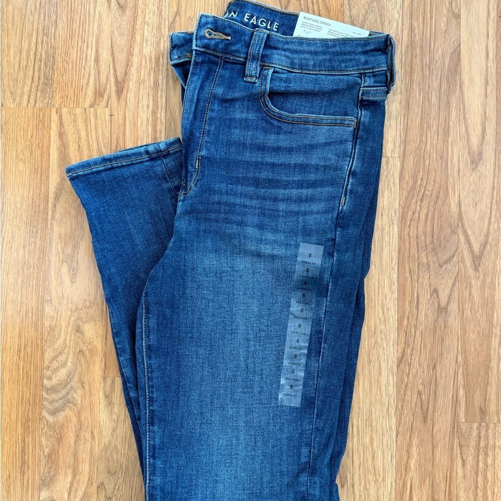 American Eagle Outfitters Next Level Stretch Blue Skinny Jeans